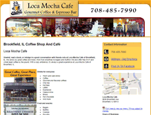Tablet Screenshot of locamochacoffee.com